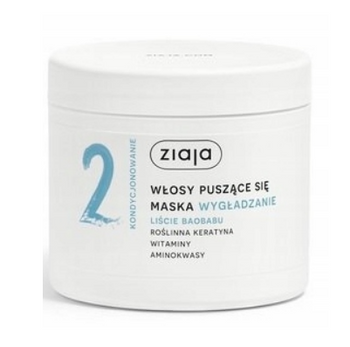 Ziaja Włosy roślinne Maska do włosów Liście Baobabu 350 ml