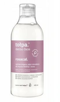 TOŁPA Dermo Face Rosacal Płyn Micelarny wzmacniający do mycia twarzy i oczu 400 ml