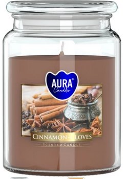 Bispol Świeca Zapachowa w Szkle 500 g  Cynamon - Goździki