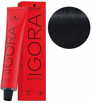 Schwarzkopf Farba Igora Royal 60ml 1-1 CZARNY POPIELATY