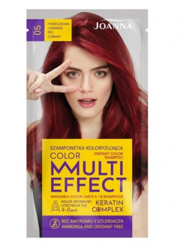 Joanna Multi Effect Color Keratin Complex Szamponetka -05 Porzeczkowa Czerwień 35 g