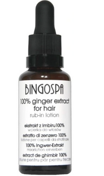 Bingospa  Wcierka do włosów 30 ml  Ekstrakt z imbiru 100%