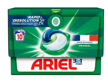 Ariel Original Kapsułki do prania białych i kolorowych tkanin 10 szt