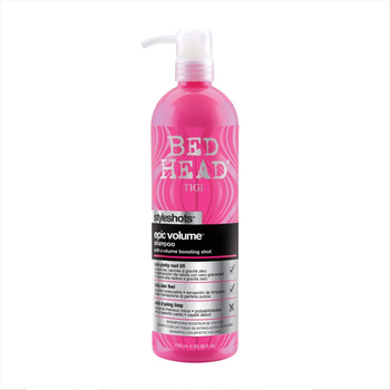 TIGI STYLESHOTS EPIC VOLUME SZAMPON 750ml IDEALNY DO WŁOSÓW POZBAWIONYCH OBJĘTOŚCI