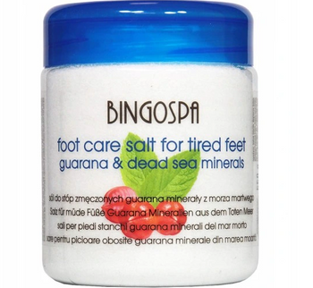 Energizująca sól do pielęgnacji stóp zmęczonych z Guaraną i minerałami z Morza Martwego 550g