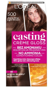 L'Oreal Paris Casting Creme Gloss Farba do włosów 500 Jasny Brąz