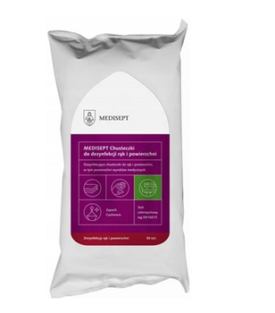 Medisept Chusteczki do dezynfekcji rąk i powierzchni  Cashmere 50 szt