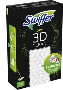 Swiffer Dry 3D Clean 14 szt Zestaw zapasowych wkładów do mopa