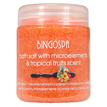BingoSpa Sól do kąpieli z mikroelementami o zapachu owoców tropikalnych 550g