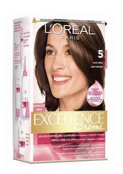 L'Oreal Paris Excellence Creme Farba do włosów  5 Jasny Brąz
