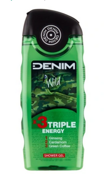 Denim Wild Żel pod prysznic x3 Triple Energy  250 ml