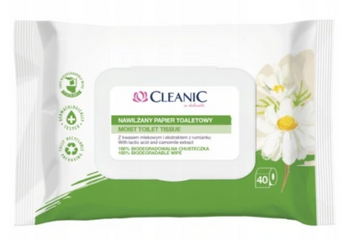 Cleanic Papier nawilżany 40 szt
