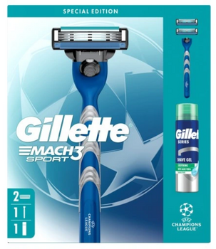 Gillette Zestaw kosmetyków dla mężczyzn Maszynka Mach3 Sport + Żel do golenia Series 200 ml