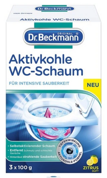 Dr.Beckmann Aktywna Piana Węgiel do WC Zitrus 3 szt