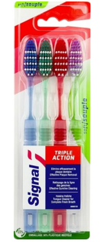 Signal Triple Action Soft Szczoteczki do zębów 4 szt