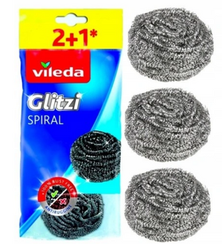 Vileda Zmywak Stalowy do naczyń Druciak 3 szt