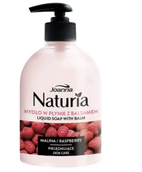 Joanna Naturia Mydło w płynie z Balsamem Malina  500 ml pompka