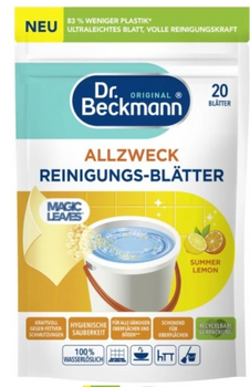 Dr Beckmann Magiczne Listki do podłóg 20 szt  Lemon