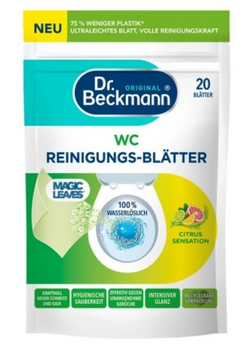 Dr.Beckmann Magiczne Chusteczki do czyszczenia WC Cytrus 20 sz