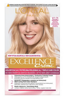 L'Oreal Paris Excellence Creme Farba do włosów  10.21 Bardzo Bardzo Jasny Perłowy Blond