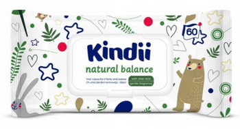Kindii Chusteczki Natural Balance 60 szt