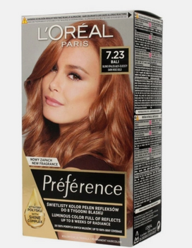 L'Oreal Paris Recital Farba do włosów Blond Opalizująco Złocisty 7.23 Bali
