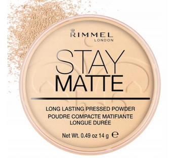 Rimmel Stay Matte Puder prasowany 001 Transparent 14 g