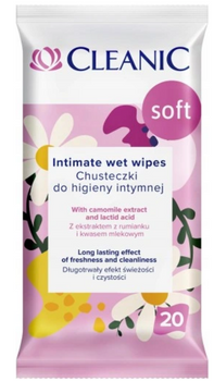 Cleanic Chusteczki intymne Soft 20 szt