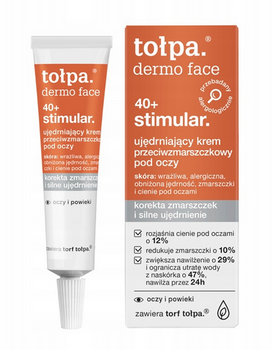 TOŁPA Dermo Face 40+ Stimulator Krem ujędrniający przeciwzmarszczkowy nawilżający 10 ml