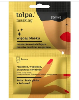 Tołpa Masking Więcej Blasku  Maseczka 2w1 10 ml