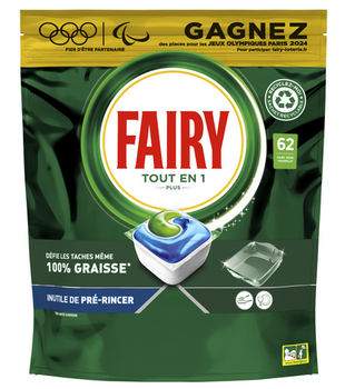 Fairy All in One Kapsułki do zmywarki Regular 62 szt