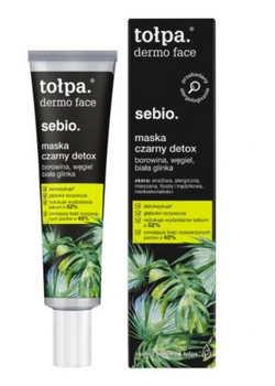 TOŁPA Dermo Face Sebio Maska Czarny Detoks 40 ml