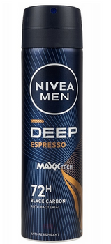 Nivea Men Deep Black Carbon Espresso 72h Antyperspirant Spray 150 ml