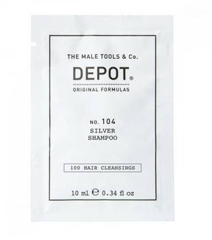 Depot NO.104 Silver Szampon do włosów siwych, białych lub rozjaśnianych 10 ml