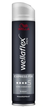 Wellaflex Men Express Fix 5 Extra Mocny Lakier do włosów 250 ml