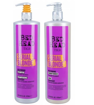 Tigi BH Serial Blonde Szampon 970ml+Odżywka 970ml Zestaw