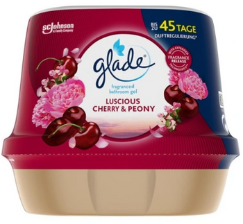 Glade Odświeżacz żelowy łazienkowy Wiśnia i Piwonia 180 g