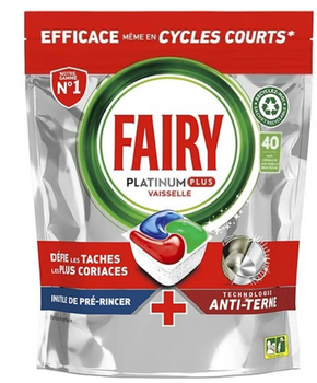 Fairy Platinum Plus Regular Kapsułki do zmywarki 40 szt