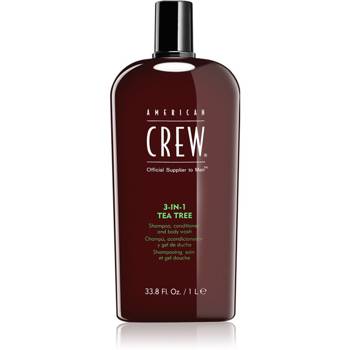 American Crew 3-in-1 Tea Tree Sh.+Cond.+Gel 1000ml