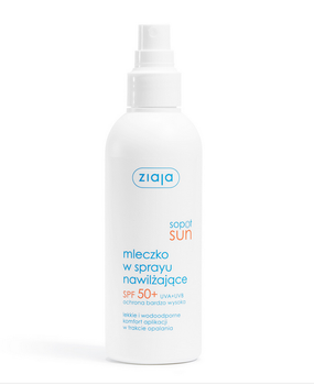 Ziaja Sopot Sun Mleczko w sprayu nawilżające SPF 50+ UVA + UVB ochrona bardzo wysoka 170ml